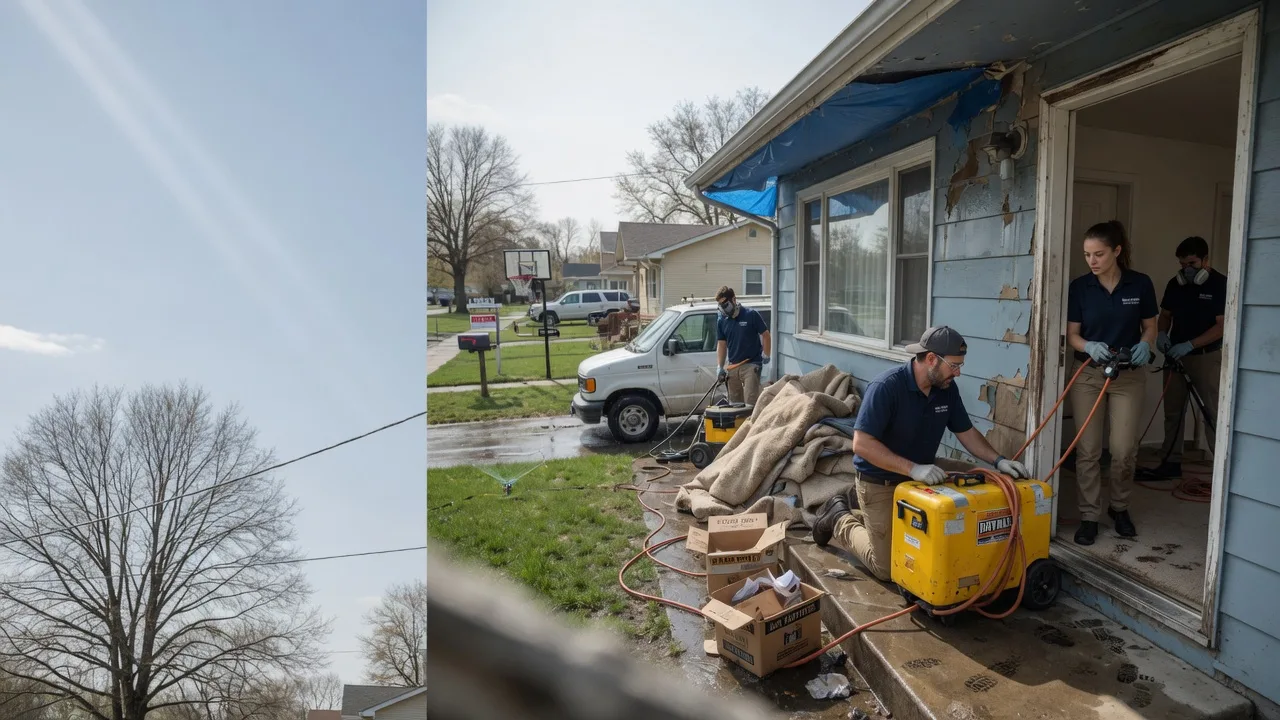Basement Flood Cleanup in Covington, OK near me